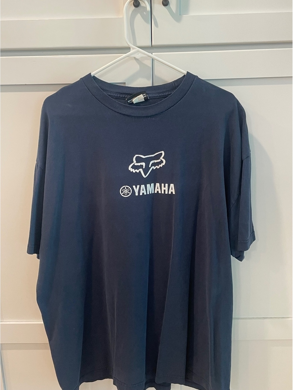 Pxp 24 Vintage Fox Racing Yamaha Navy Blue T-Shirt